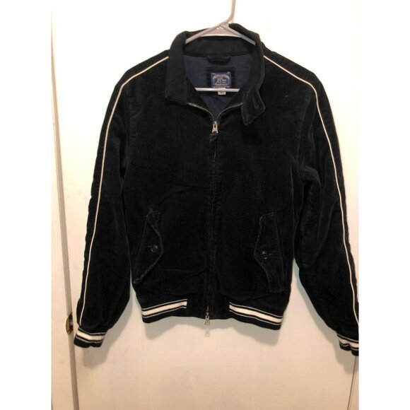 J.Crew Other - J Crew Harrington Mens XS Black Varsity Jacket in Corduroy Full Zip Style BS465